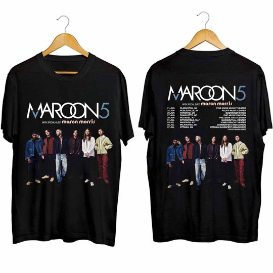 Maroon 5 2024 Tour Shirt, Maroon 5 Band Fan Shirt