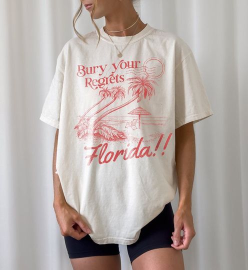 Florida Shirt, Lyrics, Vintage Shirt, Bury Your Regrets, Tortured Poets