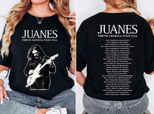 Juanes North American 2024 Tour T-Shirt, Juanes 2024 Concert, Juanes Fan Shirt, Juanes 2024 Concert Shirt, Juanes 2024 Tour Shirt Gift