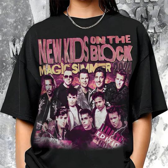 NK on The Block Shirt, The Magic Summer Tour 2024 Shirt, NKOT Block Group Concert Shirt