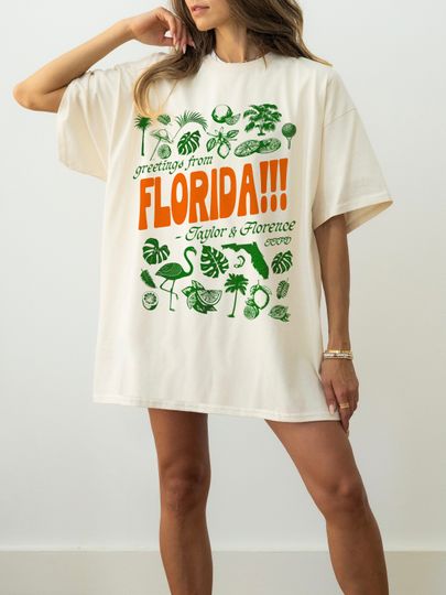 florida!!! Tortured Poets T-Shirt, Swift Version Taylor's TTPD Tee