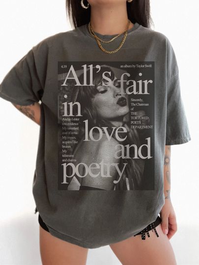 Tortured Poets T-shirt, Retro TTPD Album Cover T Shirt, TTPD Things Taylor