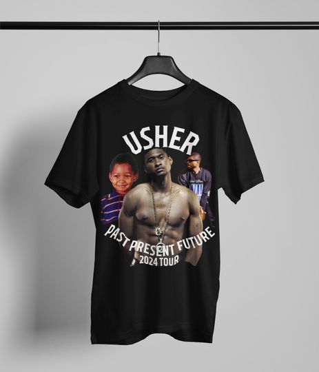 Usher Shirt, Usher Past Present Future Concert Tour Shirt, Usher Fan Shirt