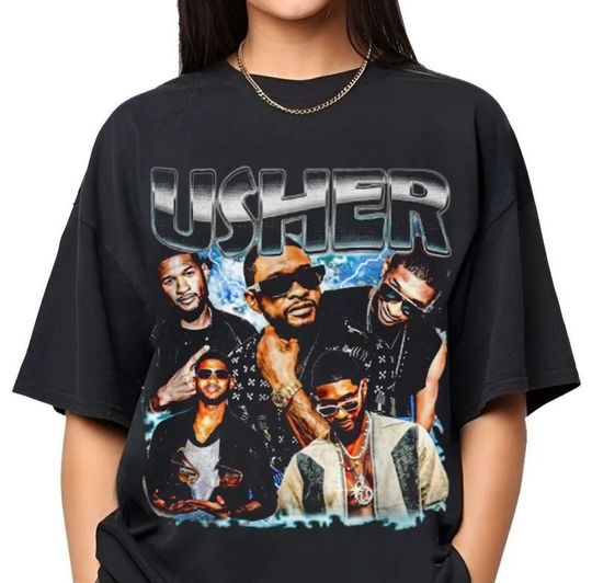 Rapper Usher Shirt, Vintage Usher 90s Shirt, Retro Usher Graphic Tee, Vintage Usher Shirt