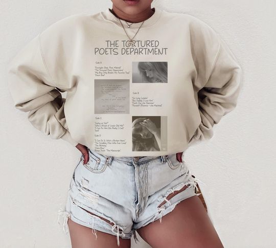 The Tortured Poets Department Sweatshirt, TS New Album Sweatshirt Gift for taylor version Fan