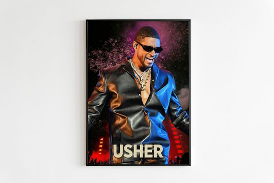 Usher poster, Usher Concert poster, Usher 2024 Tour