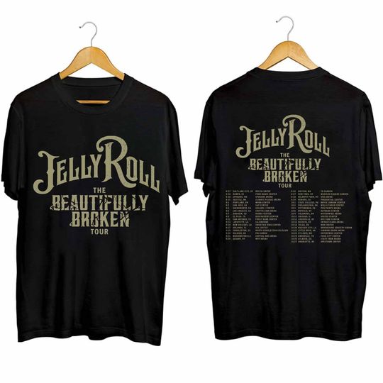 Jelly Roll The Beautifully Broken Tour 2024 Shirt, Jelly Roll Fan Shirt, Jelly Roll 2024 Concert Shirt