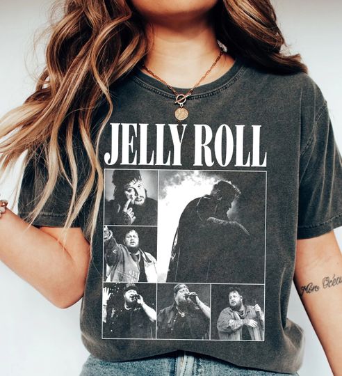 Graphic Jelly Roll Rock Music Shirt, Jelly Roll 2024 Tour Shirt, The Beautifully Broken 2024 Tee, Rock Singer Music Shirt, Gift For Fan