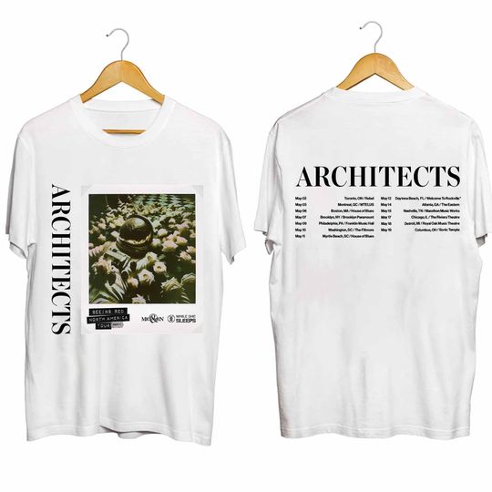 Architects 2024 Tour Shirt, Seeing Red North American 2024 Tour Shirt