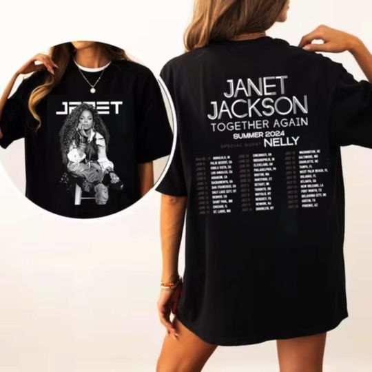 2024 Tour Janet Jackson Together Again Shirt 1677496628