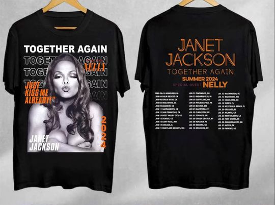 Janet Jackson Shirt, Janet Jackson Together Again Tour 2024 T Shirt, Janet Jackson Merch T-Shirt