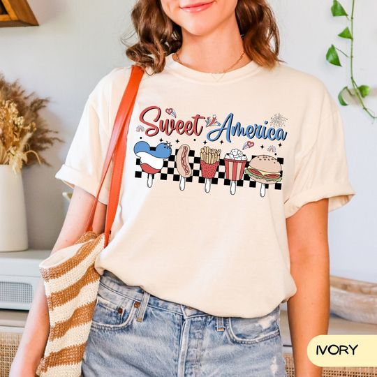 Sweet America T-Shirt, Independence Day T-shirt, Trendy T-Shirt
