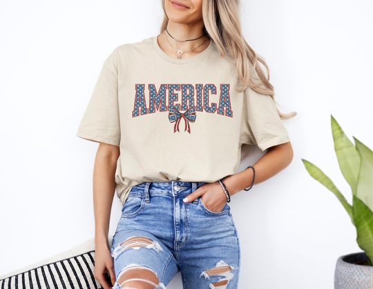 America Coquette Shirt, 4th of July Shirt, Independence Day Gift