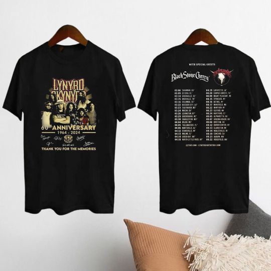 2024 Lynyrd Skynyrd ZZ Top Tour Shirt, Sharp Dressed Simple Man
