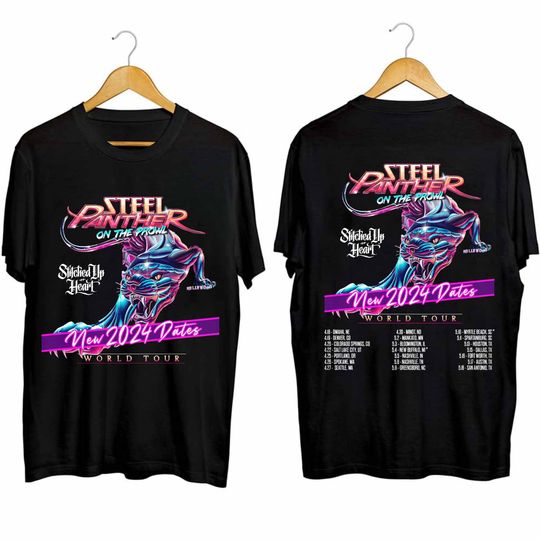 Steel Panther On the Prowl World Tour 2024 Shirt