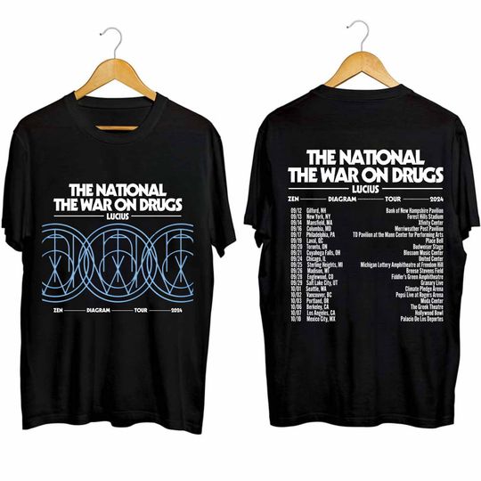 The National and The War on Drugs - Zen Diagram Tour 2024 Shirt