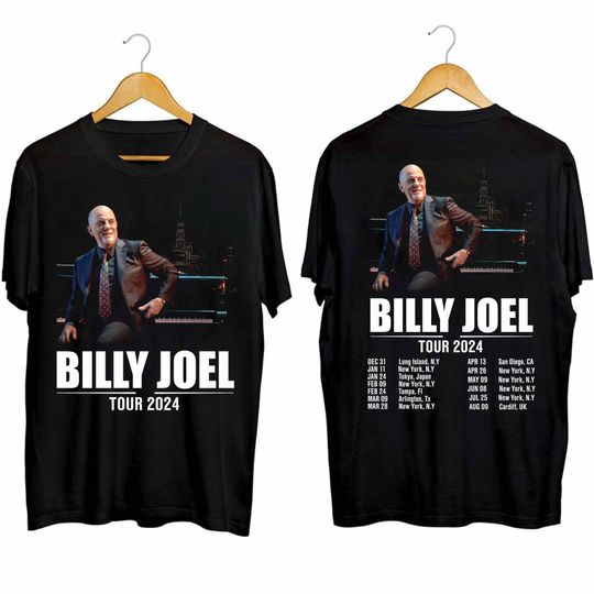 Billy Joel World Tour 2024 Shirt, Billy Joel Fan Shirt