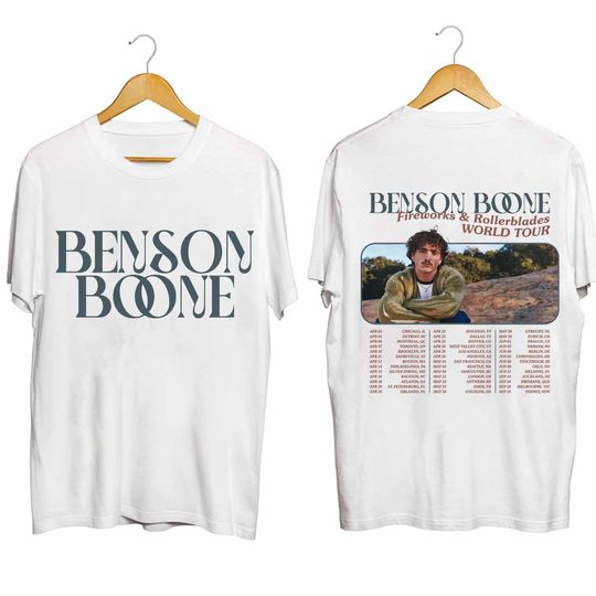 Benson Boone - Fireworks and Rollerblades 2024 World Tour Shirt