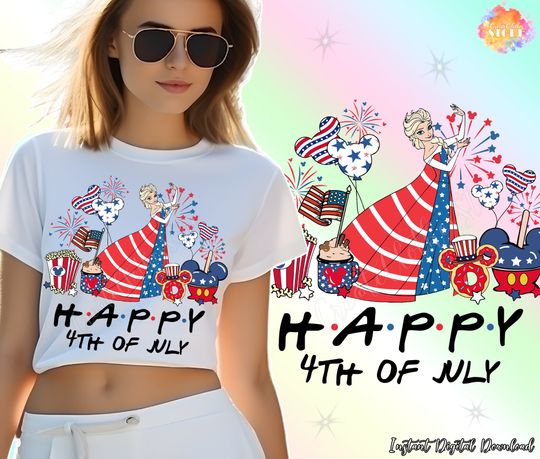 Princess 4th Of July Shirt, Happy 4th Of July Shirt, Holiday America Shirt
