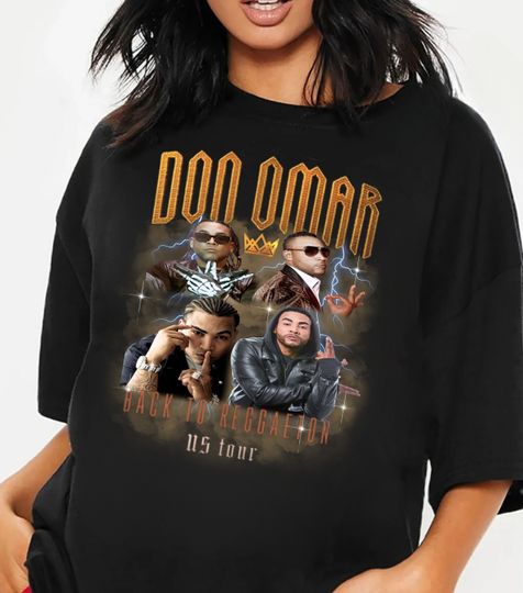 2024 Don Omar Tour, Back To Reggaeton T-shirt, Graphic T-shirt, Unisex Shirt, Don Omar Concert Group Shirt