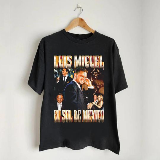 Vintage Luis Miguel 90s Shirt, Luis Miguel Unisex Clothing