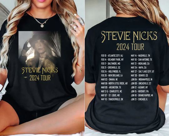 Vintage Stevie Nicks 2024 Live In Concert Shirt,Stevie Nicks 2024 Tour Shir