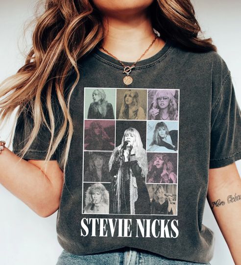 90s Stevie Nicks Unisex Shirt, Stevie Nicks Graphic Retro Shirt, Music Tour 2024 Shirt, Stevie Nicks Comfort Colors Shirt