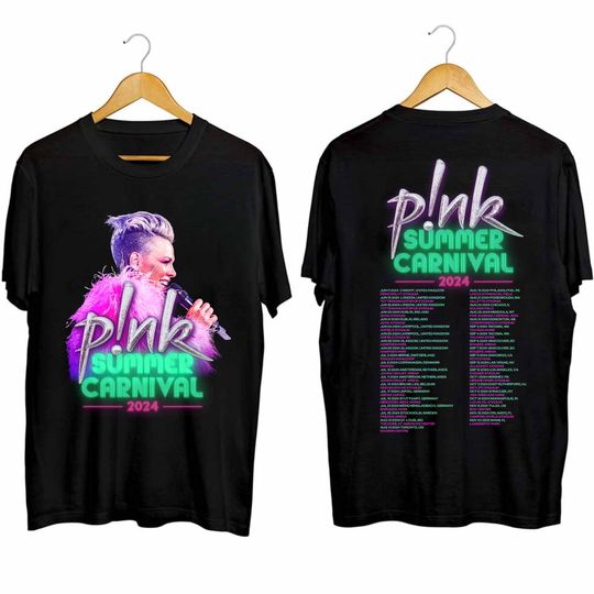 P!nk Pink Singer Summer Carnival 2024 Festival World Tour Shirt