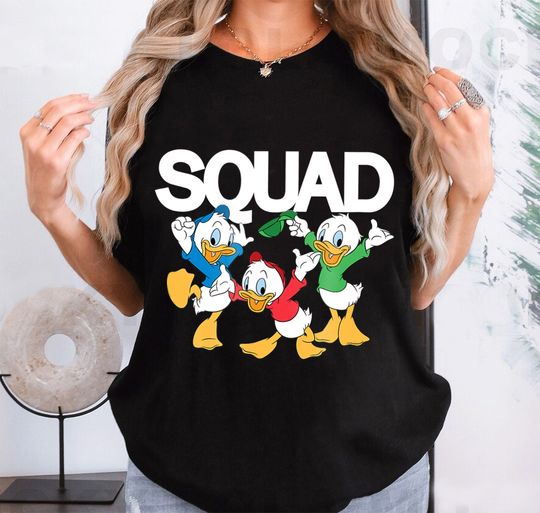 Disney Ducktales Duck Huey, Dewey, and Louie Disney Squad Friends Shirt