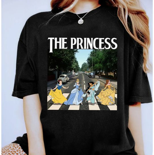 Disney The Princess Walking Abbey Road Shirt