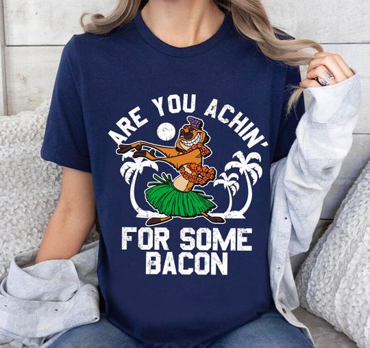 Disney Timon The Lion King Are You Achin For Some Bacon Vintage Graphic T-shirt