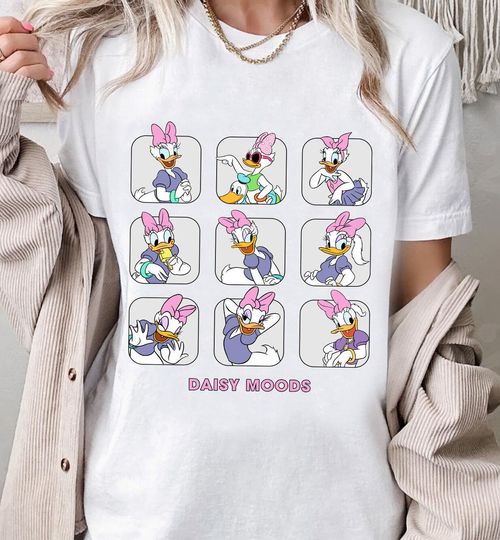 Disney Daisy Duck Moods Cute Duck Funny Shirt