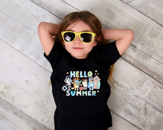 Hello Summer T-shirt, BlueyDad Shirt, Summer Vibes, Disney Tee