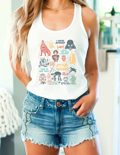 Star Wars Women's Tank. May 4th Women's Shirts. Summer time Disney Tank