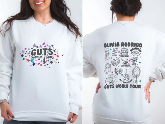 Olivia Rodrigo Guts World Tour Hoodie, Rodrigo Tour Shirt, Rodrigo World Tour Concert Shirt, Olivia Fan Gift, Guts Olivia 2024 World Tour