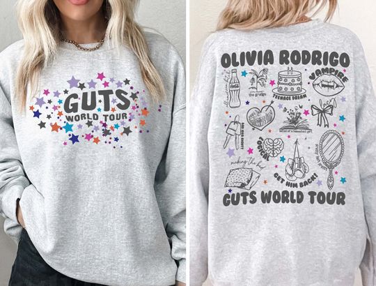 Olivia Guts Tour 2024 PNG, Olivia Rodrigo Guts Png, Olivia Track List Aesthetic Merch, Olivia New Album Guts