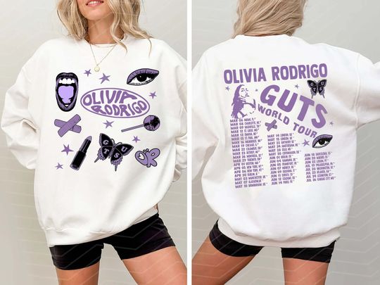 Olivia Rodrigo Guts Png Olivia Rodrigo Guts Merch, Guts Tour 2024 Png, GUTS world tour 2024 Png, Olivia Rodrigo Album GUTS
