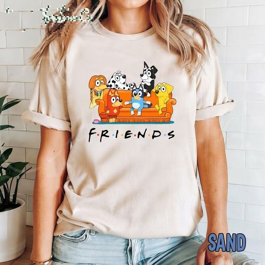 Friends Blue T-shirt, BlueyDad Family Shirt, Disneyland Trip Shirt