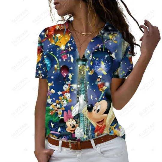 Disney Funny Mickey and Friends Hawaiian Shirt, Disney Summer Shirt