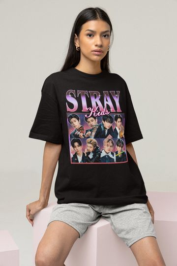 Stray Kids Retro Classic T-shirt - Stray Kids Merch - Stray Kids SKZ