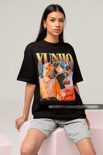 ATEEZ Yunho Retro 90s Tee - Ateez Shirt - Kpop T-shirt - Kpop Merch - Kpop Gift for her or him - Ateez Atiny Shirt - Kpop Bootleg Tee