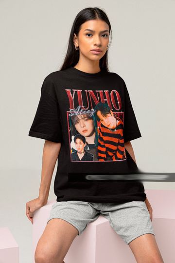 ATEEZ Yunho Retro Classic T-shirt - Kpop Bootleg Tee - Kpop Gift for her or him - Kpop Merch - Ateez Atiny Tee