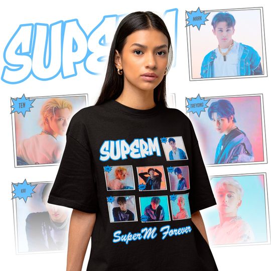SuperM Collage Shirt - T-shirt - Kpop Tshirt - SuperM Shirt