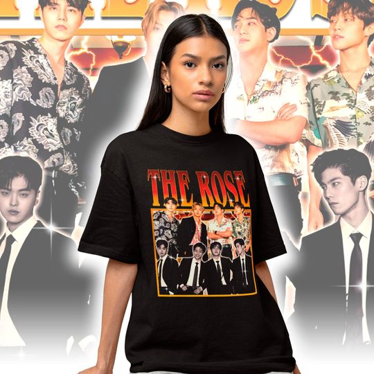 The Rose Retro Classic T-shirt - The Rose Bootleg Shirt - Rock Band 90s Tee - Kpop Gift - The Rose Merch - The Rose Homage Tee