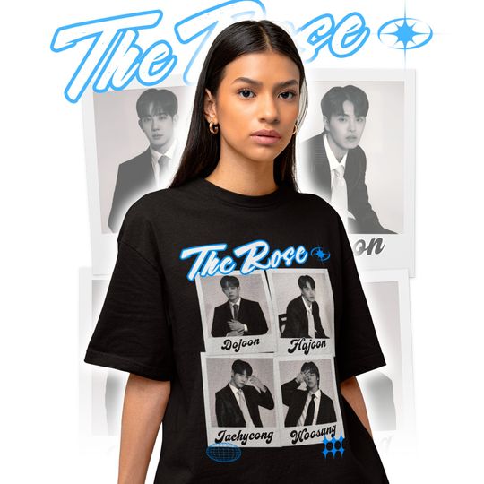 The Rose Collage T-shirt - The Rose Kpop Sweater - The Rose Kpop Merch - The Rose Y2K Tee - Korean Rock Band - The Rose Fan Shirt