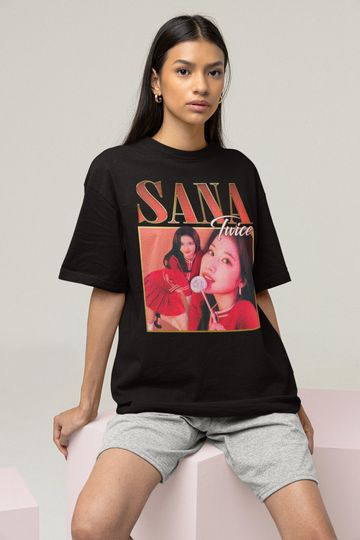 Twice Sana Retro Bootleg T-shirt, Twice Shirt, Kpop Shirt, Kpop Merch, Twice Clothing, Vintage Shirt