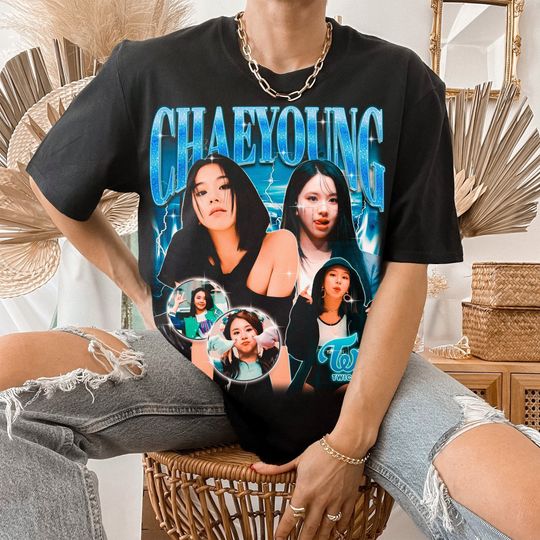 Twice chaeyoung retro bootleg t-shirt, twice shirt, kpop shirt, kpop merch, twice clothing