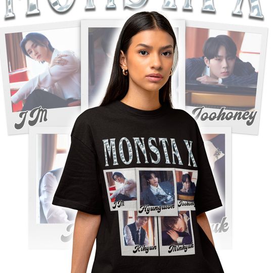 Monsta X Collage T-shirt - Monsta X Shirt - Kpop Shirt - Kpop Merch