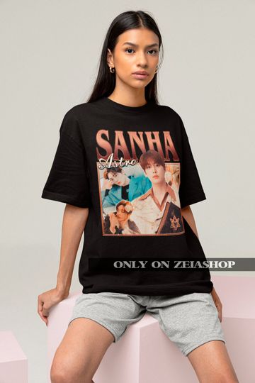 Astro Sanha Retro Classic T-shirt - Kpop Retro Bootleg Tee - Kpop Merch - Astro Merch - Kpop Gift - Astro Bootleg Shirt
