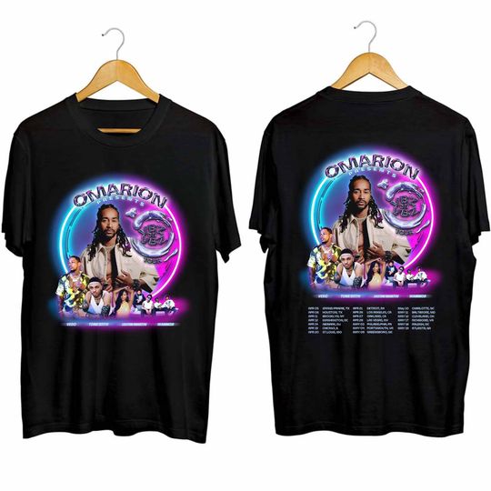 Omarion The Vbz On Vbz Tour 2024 Double Sided Shirt